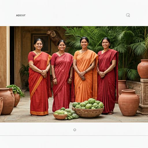 Artisans smiling in courtyard