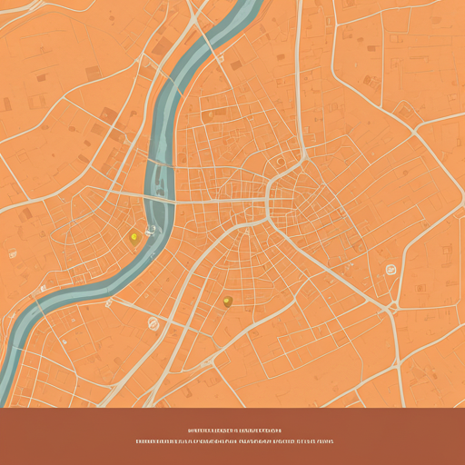 Artistic map of Kabir Chaura, Varanasi